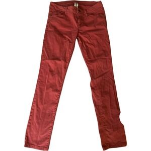 London Jeans Red Denim Jeans Colored Wash Stylish Casual Pants Size‎ 4